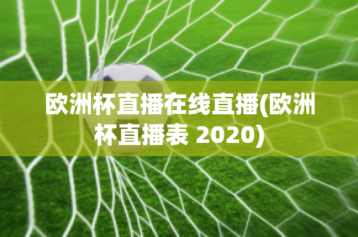 欧洲杯直播在线直播(欧洲杯直播表 2020)