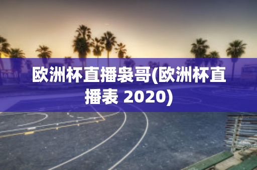 欧洲杯直播袅哥(欧洲杯直播表 2020)