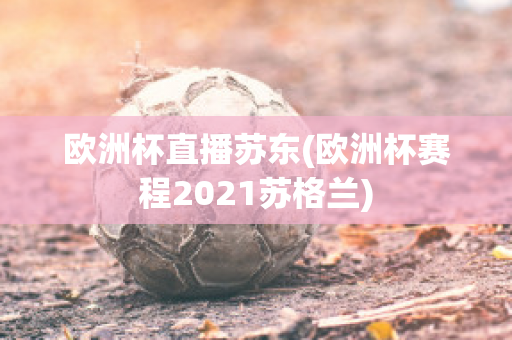 欧洲杯直播苏东(欧洲杯赛程2021苏格兰)