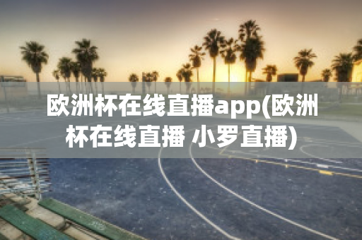 欧洲杯在线直播app(欧洲杯在线直播 小罗直播)