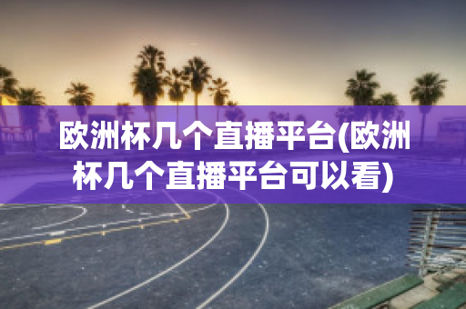 欧洲杯几个直播平台(欧洲杯几个直播平台可以看)