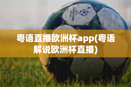 粤语直播欧洲杯app(粤语解说欧洲杯直播)