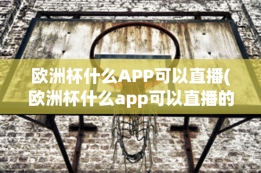 欧洲杯什么APP可以直播(欧洲杯什么app可以直播的)