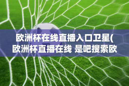 欧洲杯在线直播入口卫星(欧洲杯直播在线 是吧搜索欧洲足球.中国)