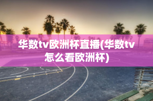 华数tv欧洲杯直播(华数tv怎么看欧洲杯)