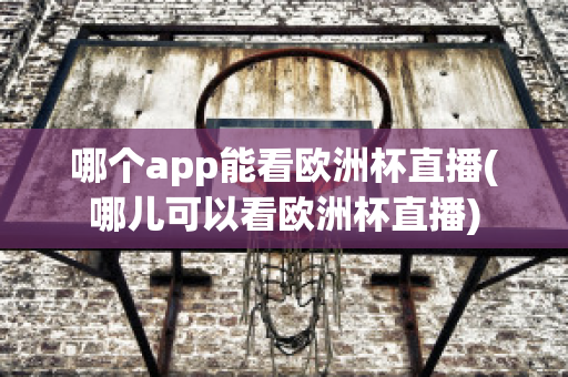 哪个app能看欧洲杯直播(哪儿可以看欧洲杯直播)