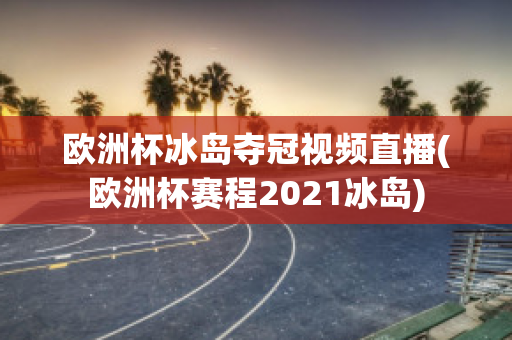 欧洲杯冰岛夺冠视频直播(欧洲杯赛程2021冰岛)