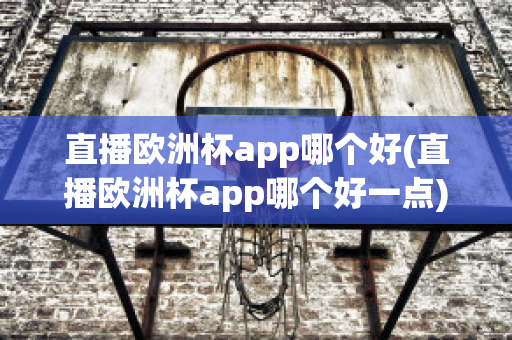 直播欧洲杯app哪个好(直播欧洲杯app哪个好一点)