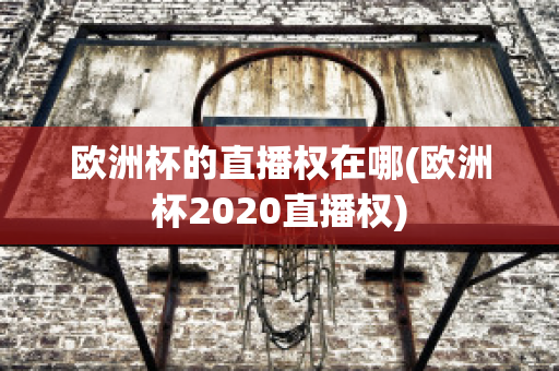 欧洲杯的直播权在哪(欧洲杯2020直播权)