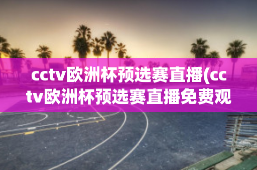 cctv欧洲杯预选赛直播(cctv欧洲杯预选赛直播免费观看)