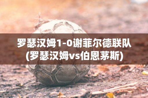 罗瑟汉姆1-0谢菲尔德联队(罗瑟汉姆vs伯恩茅斯)