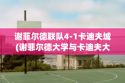 谢菲尔德联队4-1卡迪夫城(谢菲尔德大学与卡迪夫大学)