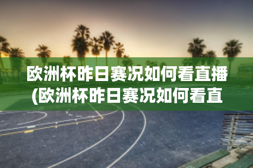 欧洲杯昨日赛况如何看直播(欧洲杯昨日赛况如何看直播视频)