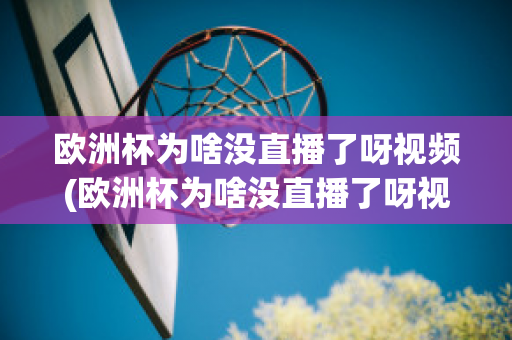 欧洲杯为啥没直播了呀视频(欧洲杯为啥没直播了呀视频在线观看)