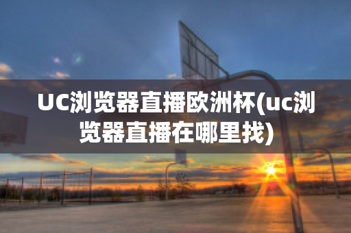 UC浏览器直播欧洲杯(uc浏览器直播在哪里找)