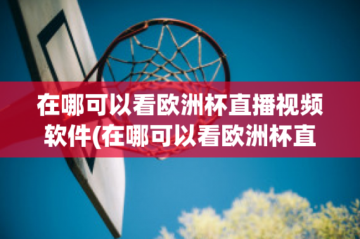 在哪可以看欧洲杯直播视频软件(在哪可以看欧洲杯直播视频软件啊)