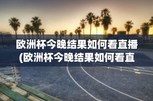 欧洲杯今晚结果如何看直播(欧洲杯今晚结果如何看直播回放)