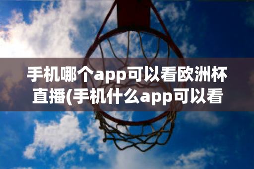 手机哪个app可以看欧洲杯直播(手机什么app可以看欧洲杯直播)