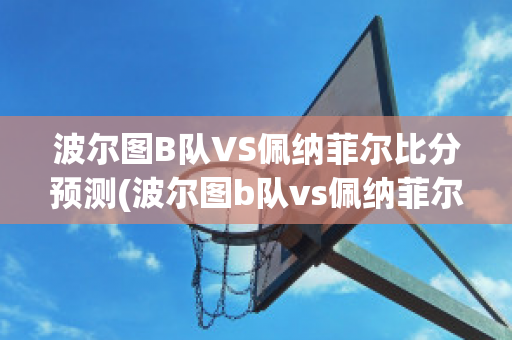 波尔图B队VS佩纳菲尔比分预测(波尔图b队vs佩纳菲尔比分预测最新)