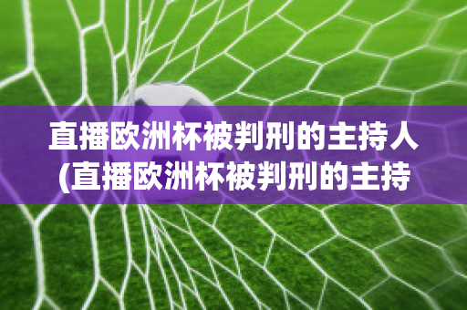 直播欧洲杯被判刑的主持人(直播欧洲杯被判刑的主持人是)