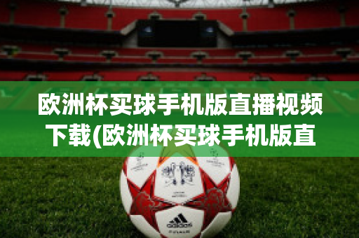 欧洲杯买球手机版直播视频下载(欧洲杯买球手机版直播视频下载)