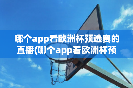 哪个app看欧洲杯预选赛的直播(哪个app看欧洲杯预选赛的直播好)