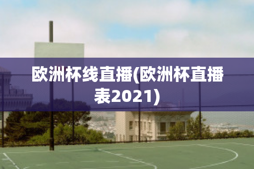 欧洲杯线直播(欧洲杯直播表2021)